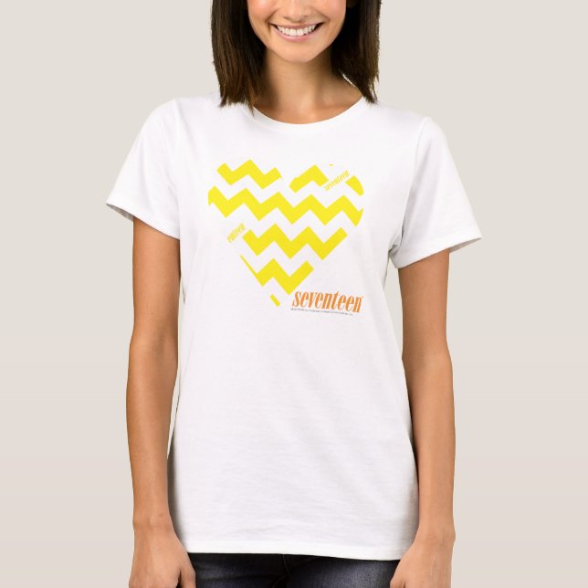 T-shirt Jaune 4 de zigzag (Devant)