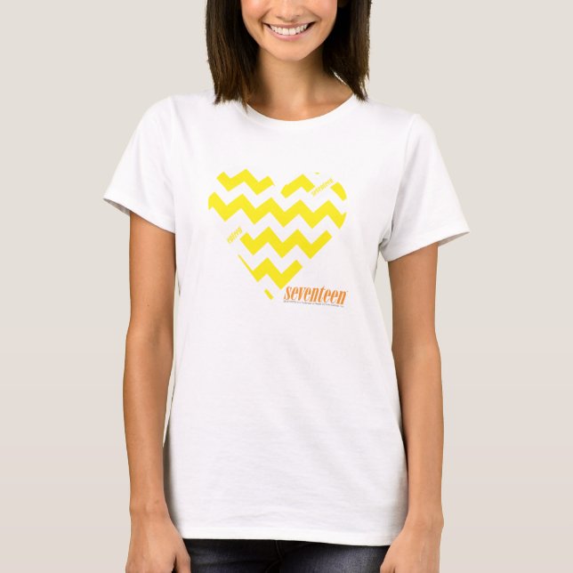 T-shirt Jaune 4 de zigzag (Devant)
