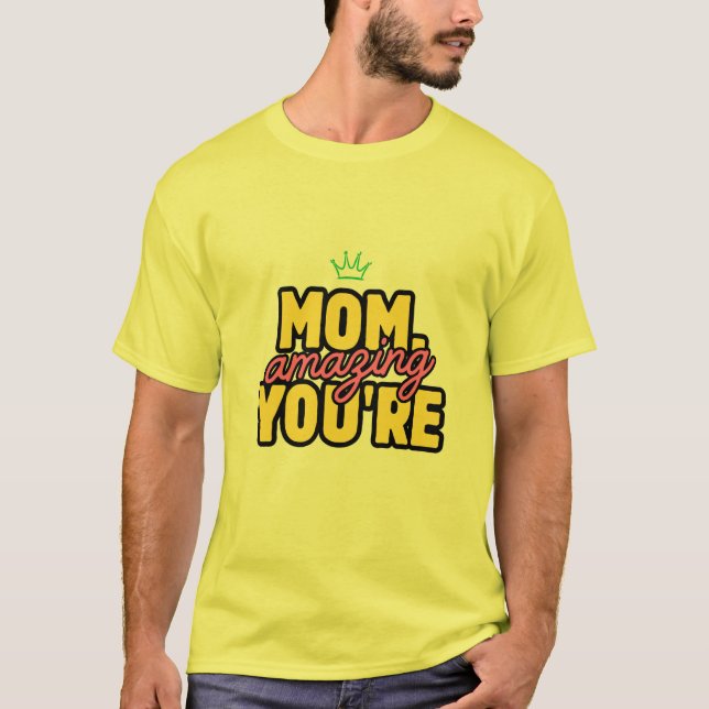 t-shirt jaune à demi-manches (Devant)