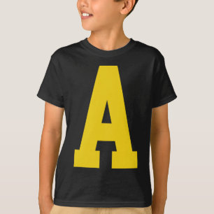 T-shirt Jaune a' En Rouge Pour Alvin Costume Halloween Et 