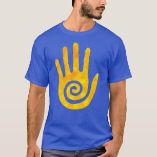 T-shirt Jaune Amérindienne Hopi Main