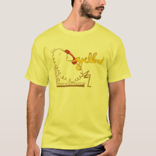 T-shirt Jaune au lieu bonjour de la réponse de téléphone