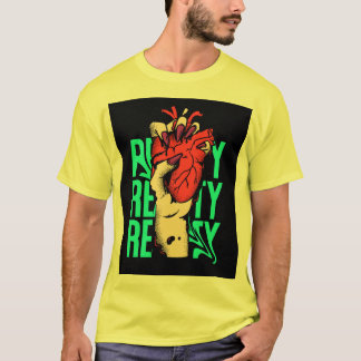T-shirt jaune avec cœur