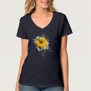 T-shirt Jaune Bell Poivre Splash Drôle cadeau Cool Vintage