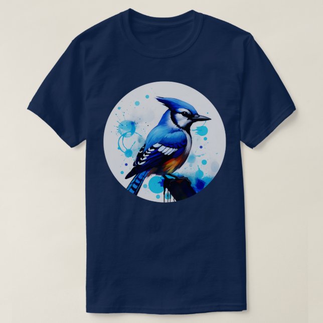 T-shirt Jaune bleu 3 (Design devant)