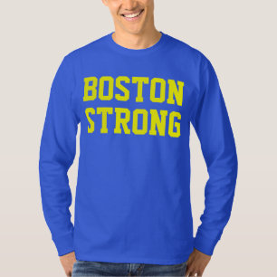 T-shirt Jaune bleu fort de Boston