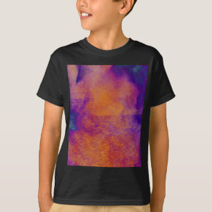 T-shirt Jaune bleu violet moderne design graphique