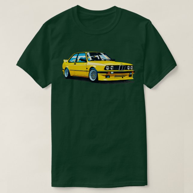T-shirt Jaune bmw 1 (Design devant)