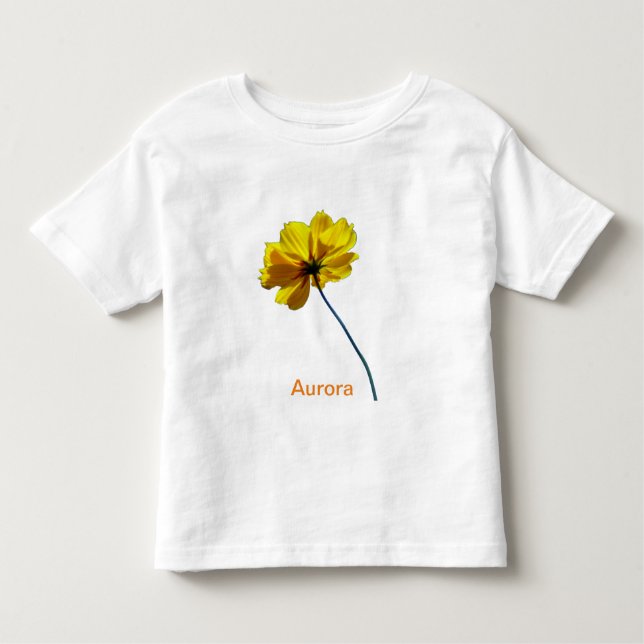T-shirt Jaune Coréopsis Toddler (Devant)