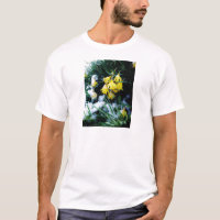 Jaune Daffodils fleurs dans la neige
