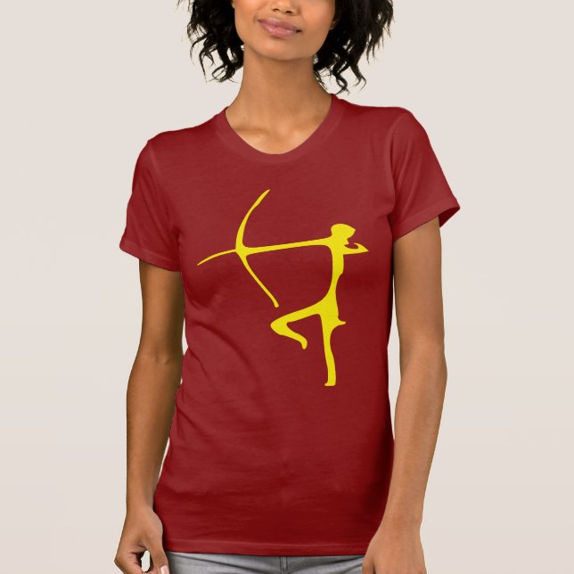 T-shirt jaune d'Archer (Devant)
