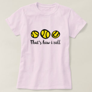 T-shirt jaune   de balle de tennis qui est comment