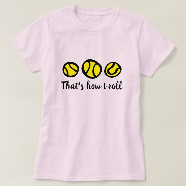 T-shirt jaune | de balle de tennis qui est comment (Design devant)