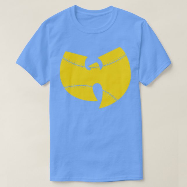 T-shirt Jaune de baseball Wu (Design devant)