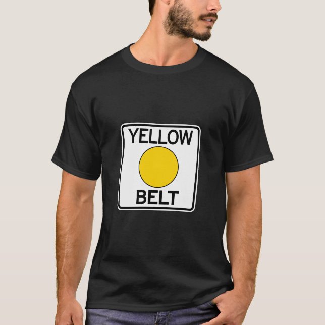 T-shirt jaune de ceinture de Pittsburgh (Devant)
