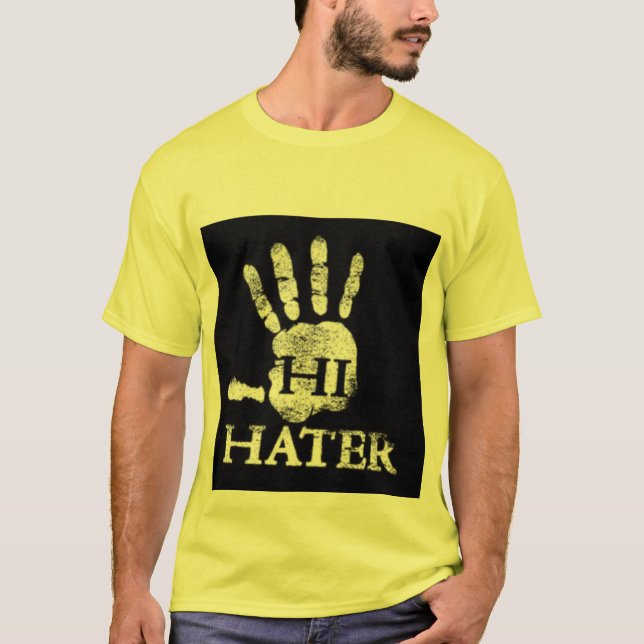 T-shirt jaune de haineux (Devant)