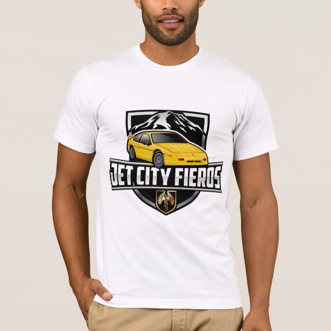 T-shirt jaune de JCF GT (Devant)
