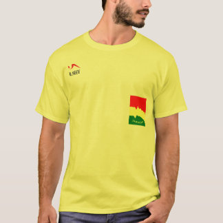 T-shirt jaune de la Jamaïque Ital Rasta
