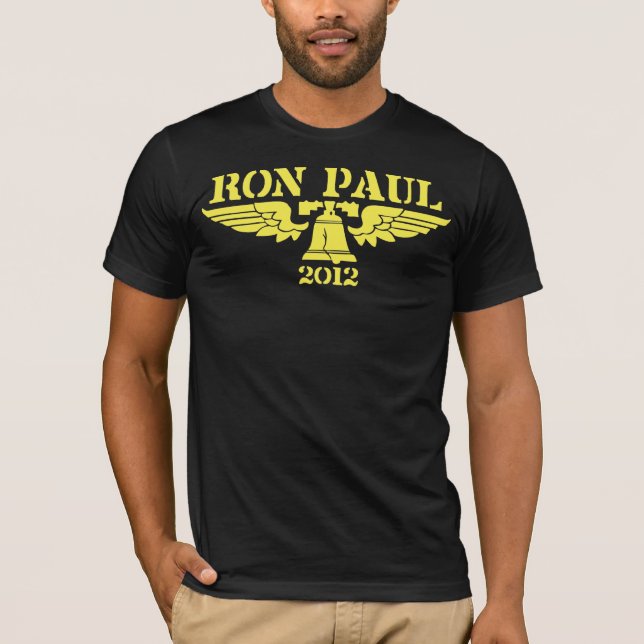 T-shirt Jaune de liberté de Ron Paul (Devant)