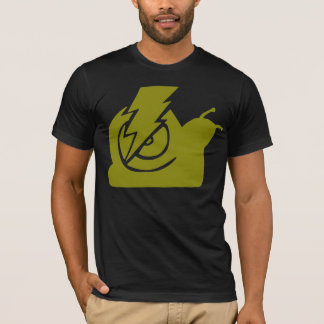 T-shirt Jaune de logo d'escargots de foudre