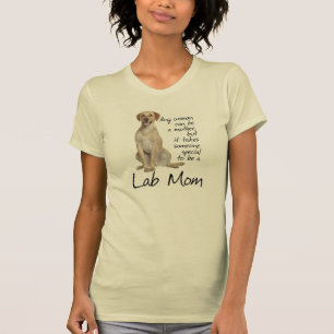 T-shirt jaune de maman de laboratoire