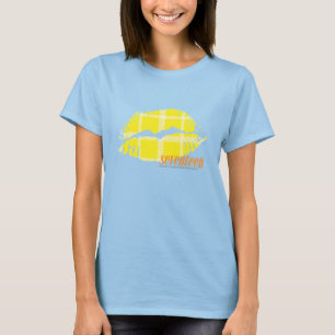 T-shirt Jaune de plaid