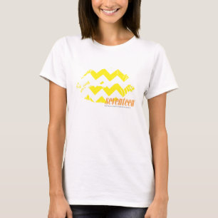 T-shirt Jaune de zigzag