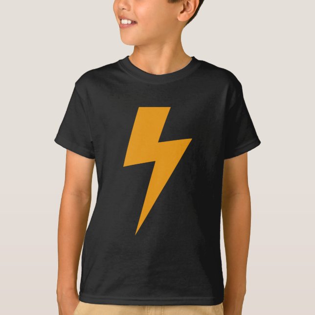 T-shirt Jaune d'énergie tonnerre Imprimé (Devant)