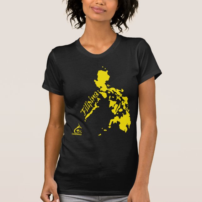 T-shirt Jaune d'îles philippines de Philippine (Devant)