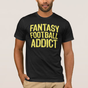 T-shirt Jaune d'intoxiqué du football d'imaginaire