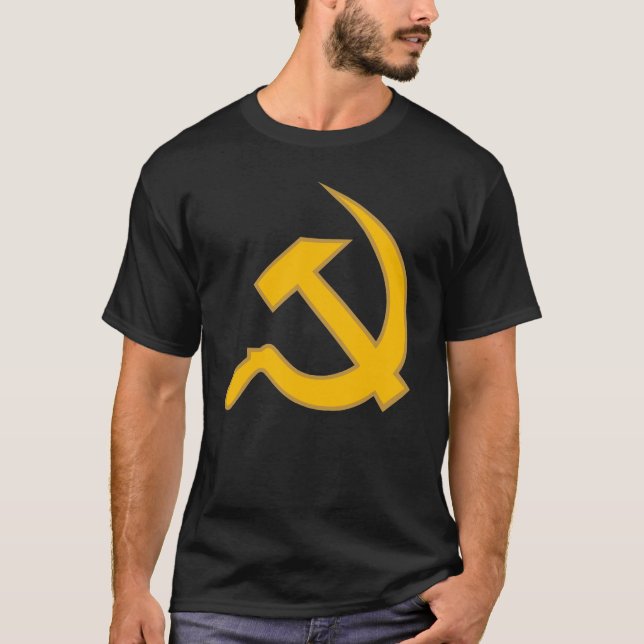 T-shirt Jaune du DK et marteau classique bronzage et (Devant)