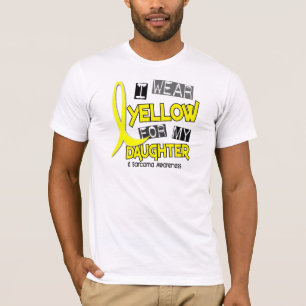 T-shirt JAUNE d'USAGE du sarcome I POUR MA FILLE 37