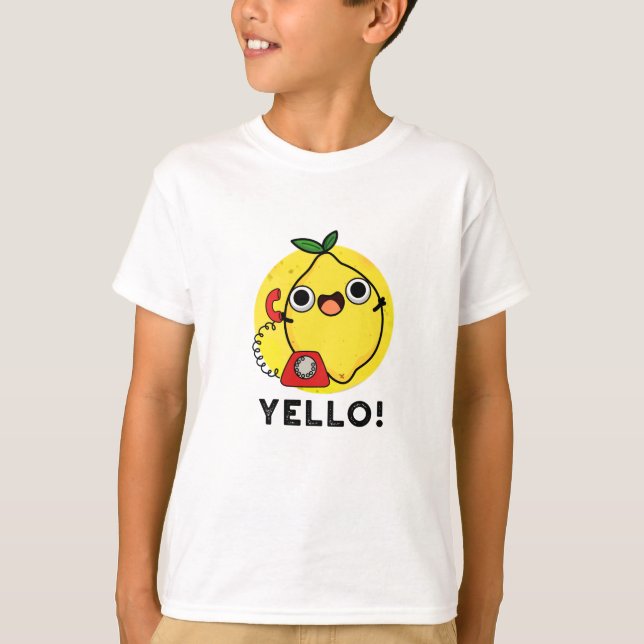 T-shirt Jaune Funny Pun de citron jaune (Devant)