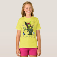 T-shirt Jaune Jeune Artsy papillon amusant