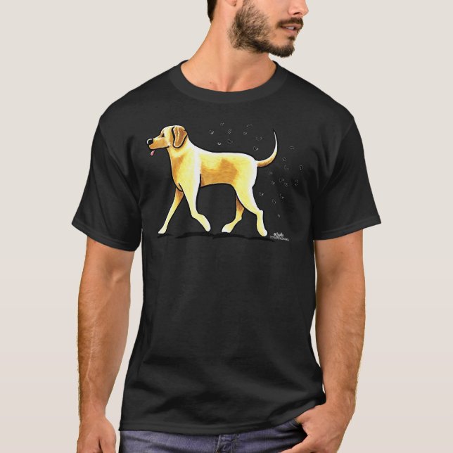 T-shirt Jaune Lab Hairy Wake Fit (Devant)