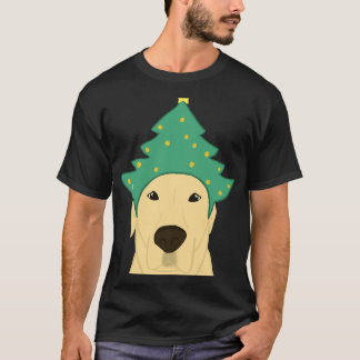 T-shirt Jaune Labrador Retriers Noël