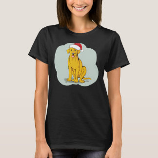 T-shirt Jaune Labrador Retriever Noël Et Musique