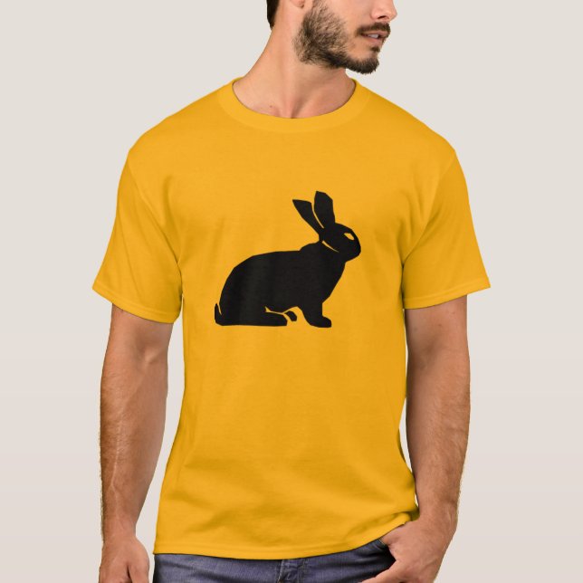 T-shirt Jaune / Lapin Orange (Devant)