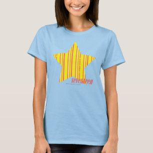 T-shirt Jaune mince 4 de rayures