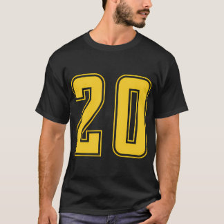 T-shirt Jaune Numéro 20 Team Junior Sports Numéroté Unifo
