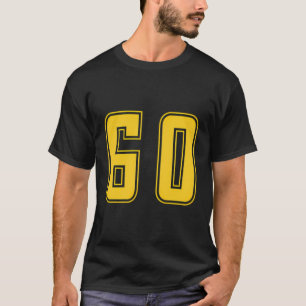 T-shirt Jaune Numéro 60 Team Junior Sports Numéroté Unifo