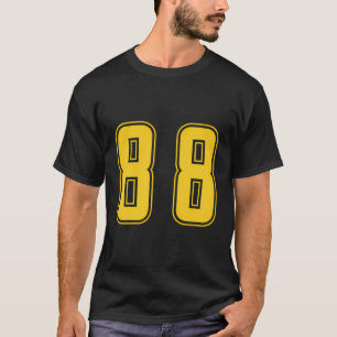T-shirt Jaune Numéro 88 Team Junior Sports Numéroté Unifo
