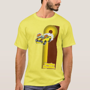T-shirt Jaune pyromane des années 1970