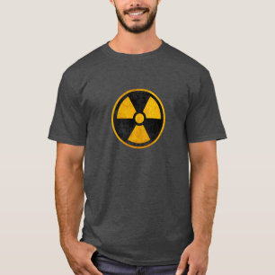 T-shirt Jaune radioactif et noir de réacteur nucléaire