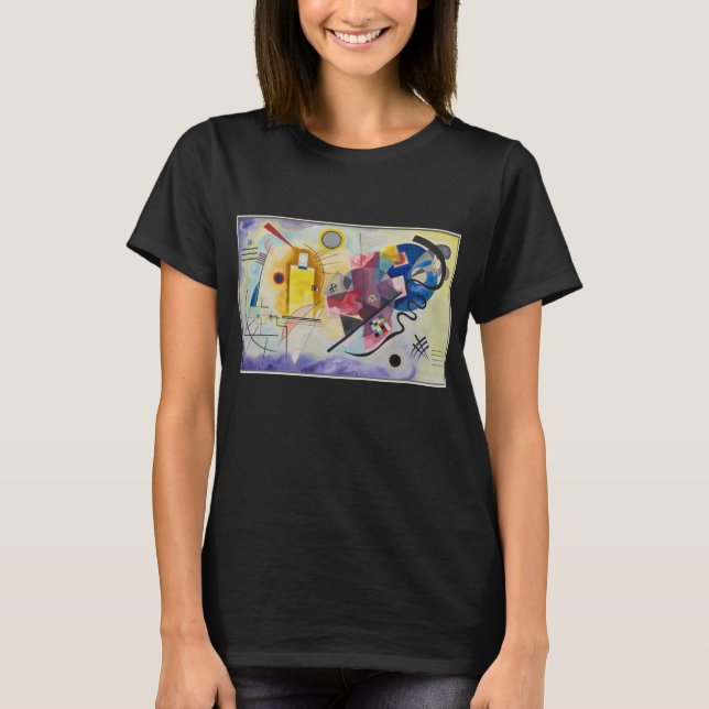 T-shirt Jaune, Rouge, Bleu de Wassily Kandinsky (Devant)
