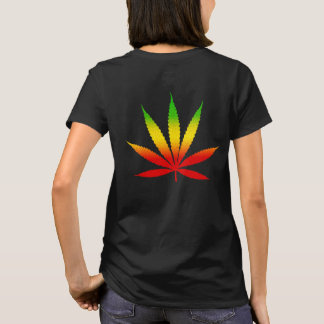 T-shirt Jaune rouge et vert Rasta Leaf Jamaïque Jamaïque J