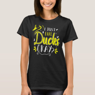 T-shirt Jaune Rubber Ducky Duckie J'Aime Les Canards D'Acc