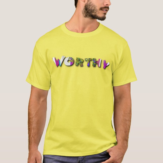 T-shirt Jaune Vaut le Coup Hommes (Devant)