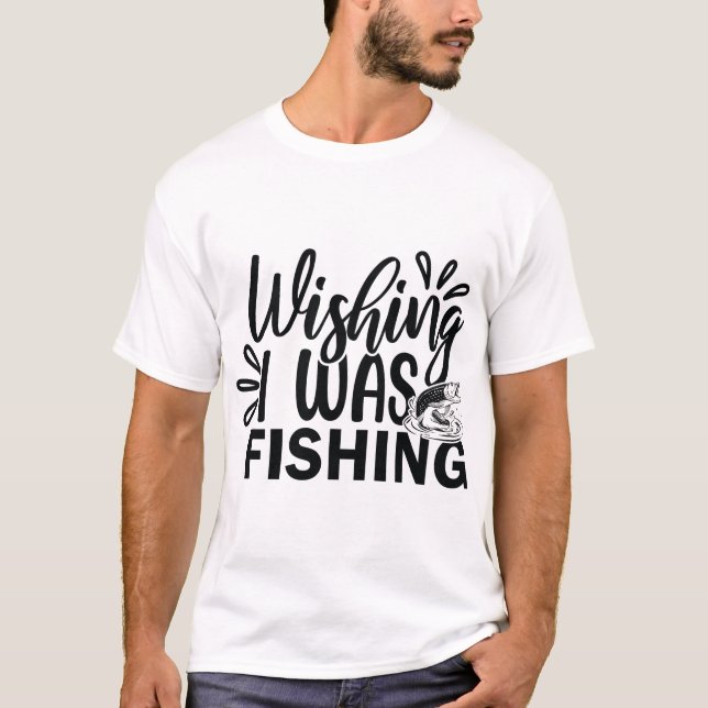 T-shirt J'aurais aimé pêcher (Devant)