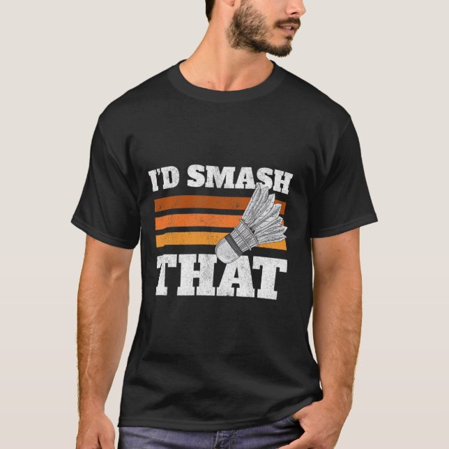 T-shirt J'aurais dit que Birdie Shuttle Badminton (Devant)